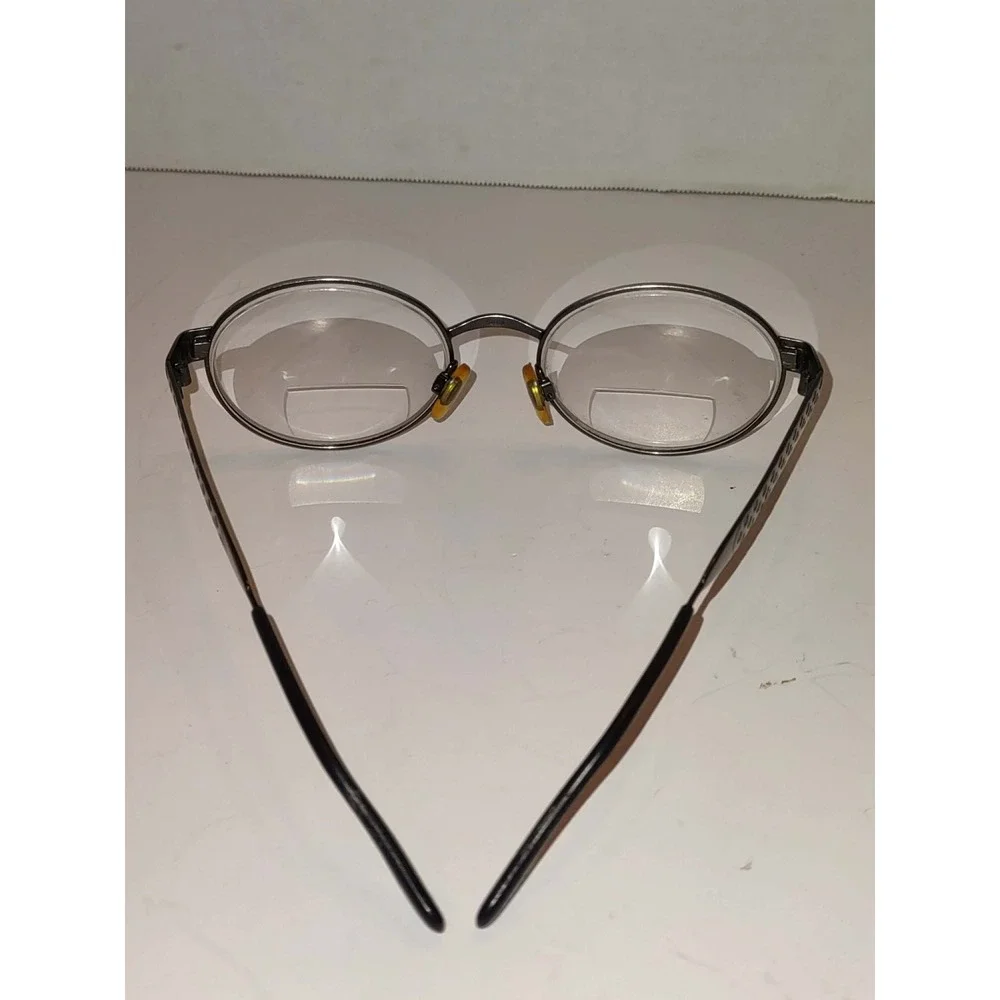 Vogue Florence VO 3133 S Glasses Oval Gunmetal Grey Metal Frames 90s Italy 52-20